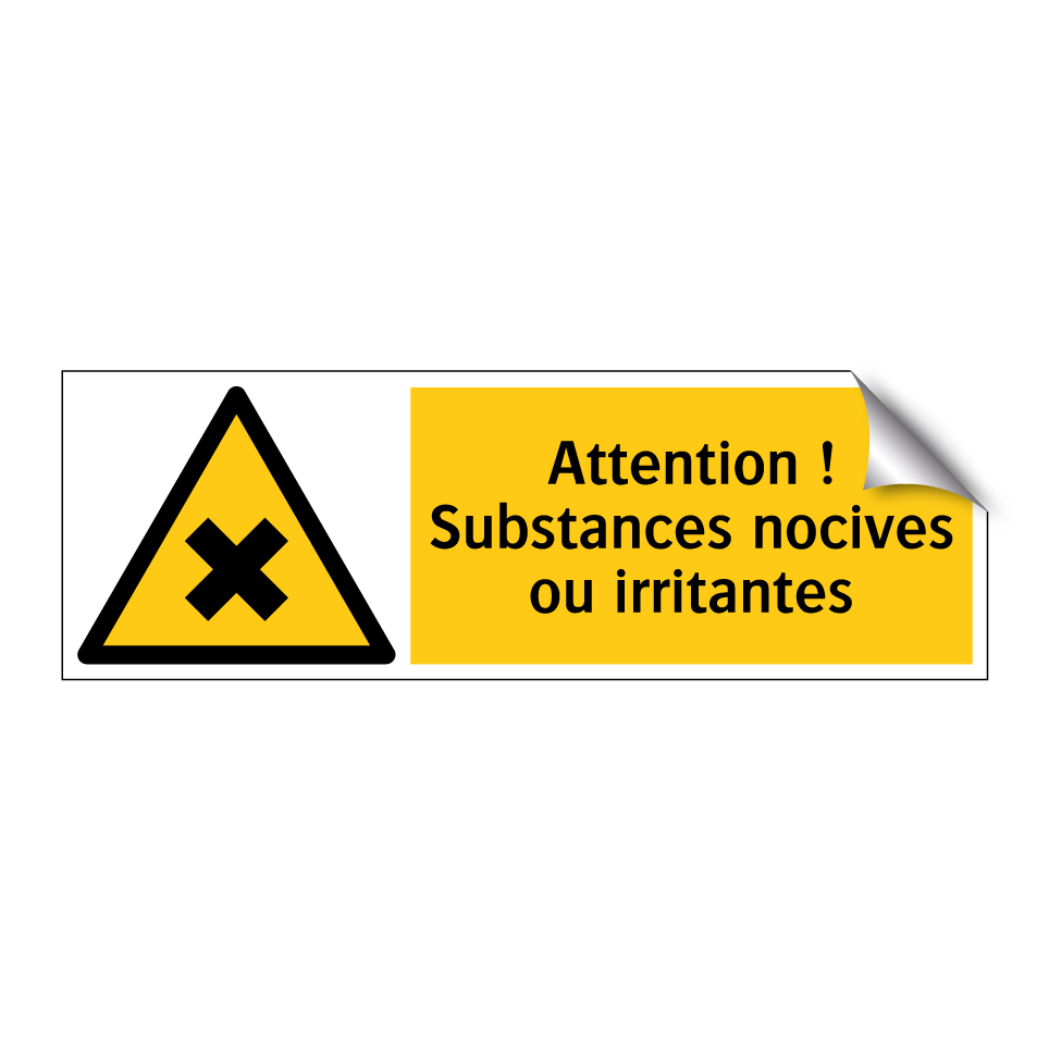 Attention ! Substances nocives ou irritantes