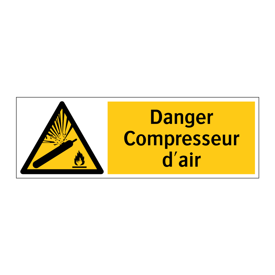 Danger Compresseur d'air