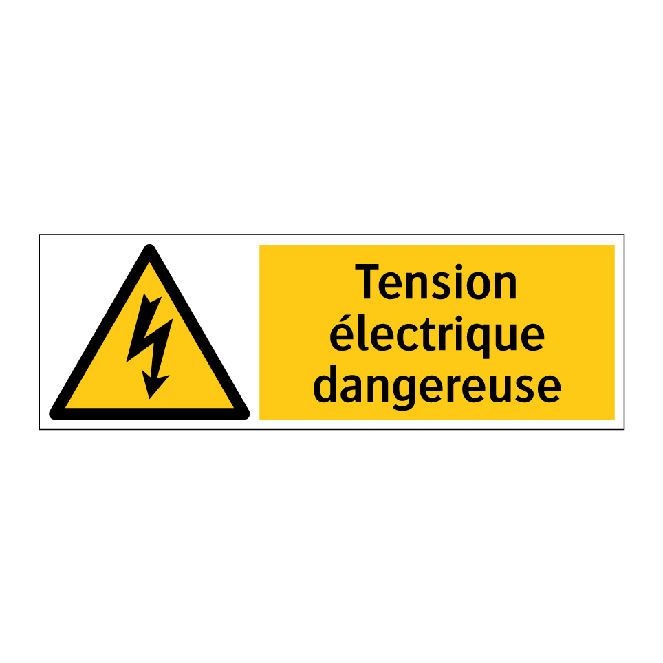 Tension électrique dangereuse