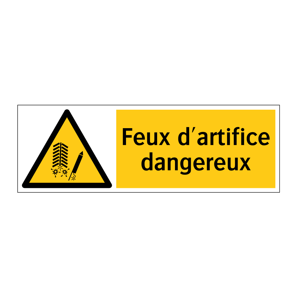 Feux d'artifice dangereux