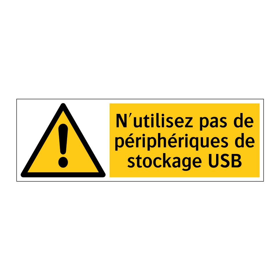 N'utilisez pas de périphériques de stockage USB