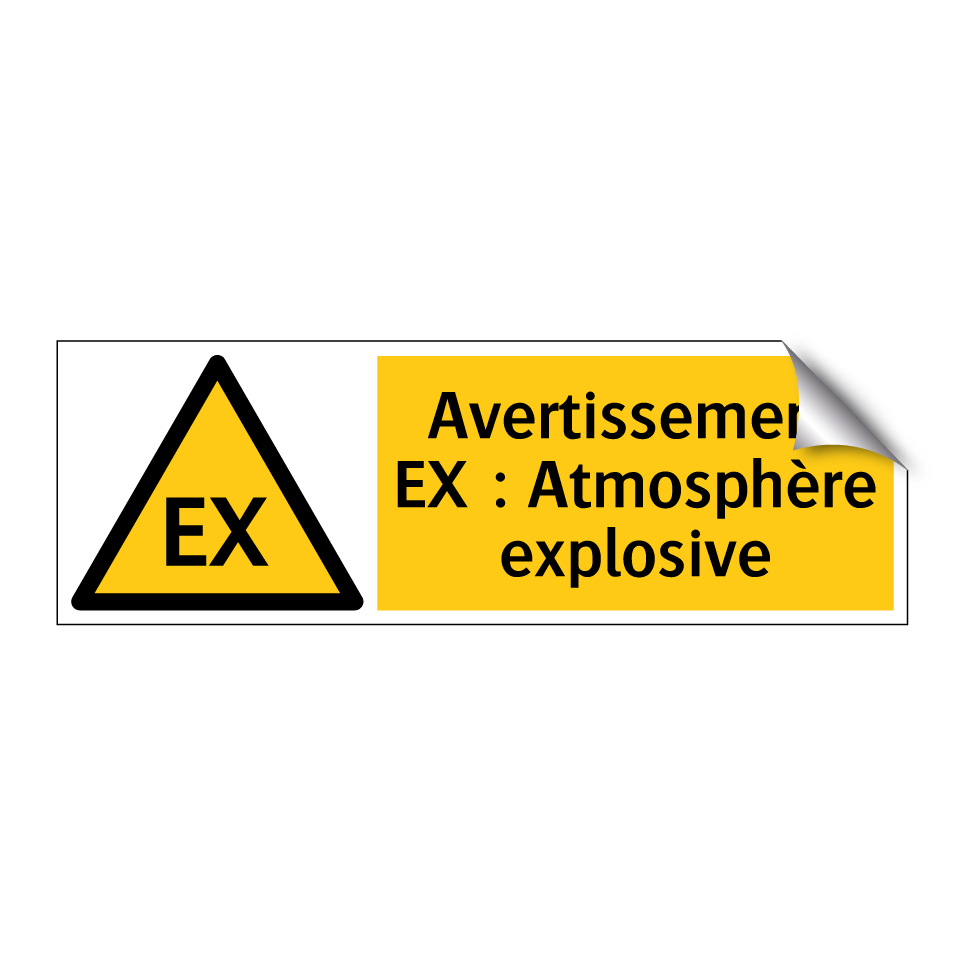 Avertissement EX : Atmosphère explosive