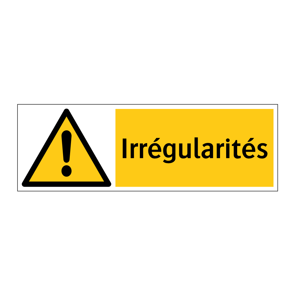 Irrégularités