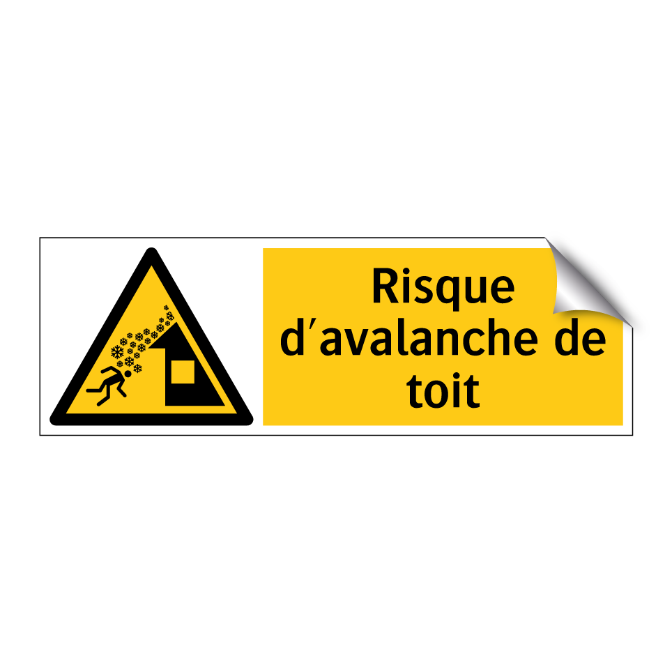 Risque d'avalanche de toit