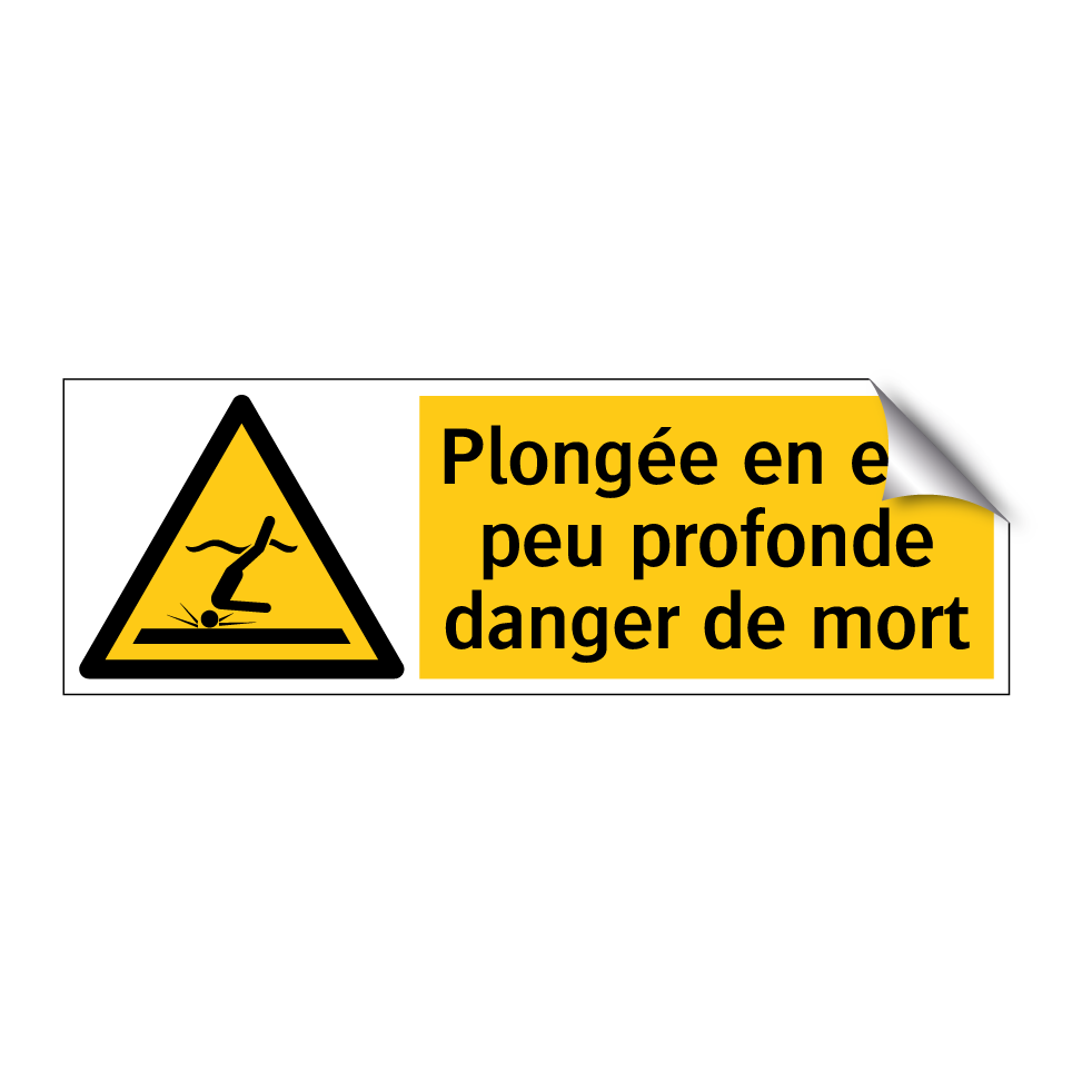 Plongée en eau peu profonde danger de mort