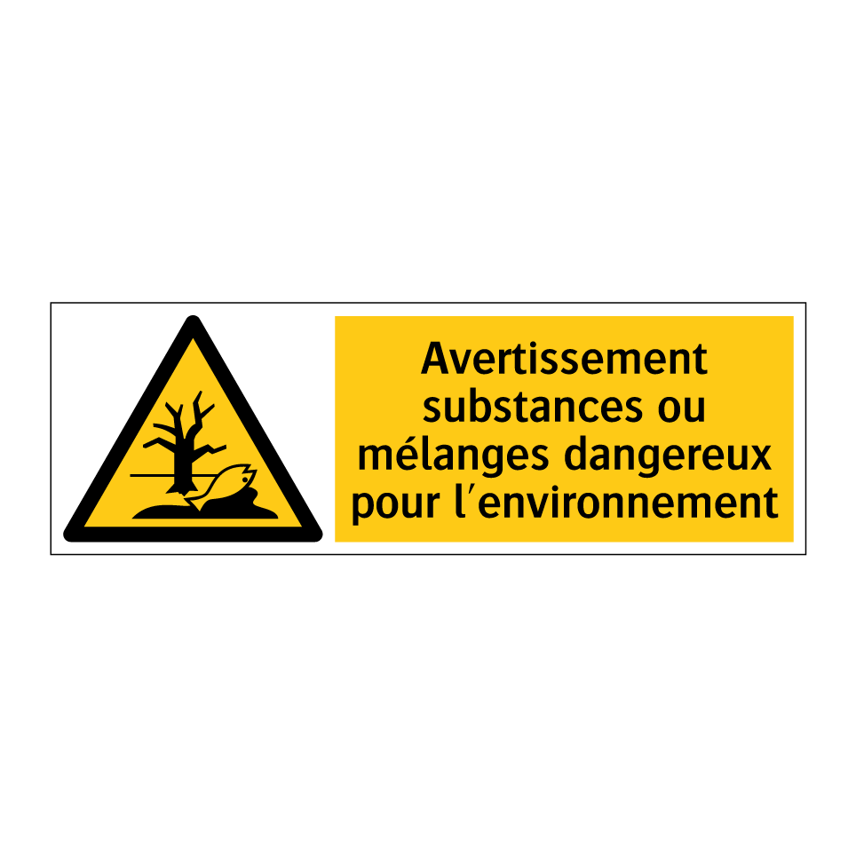 Avertissement substances ou mélanges dangereux pour l'environnement