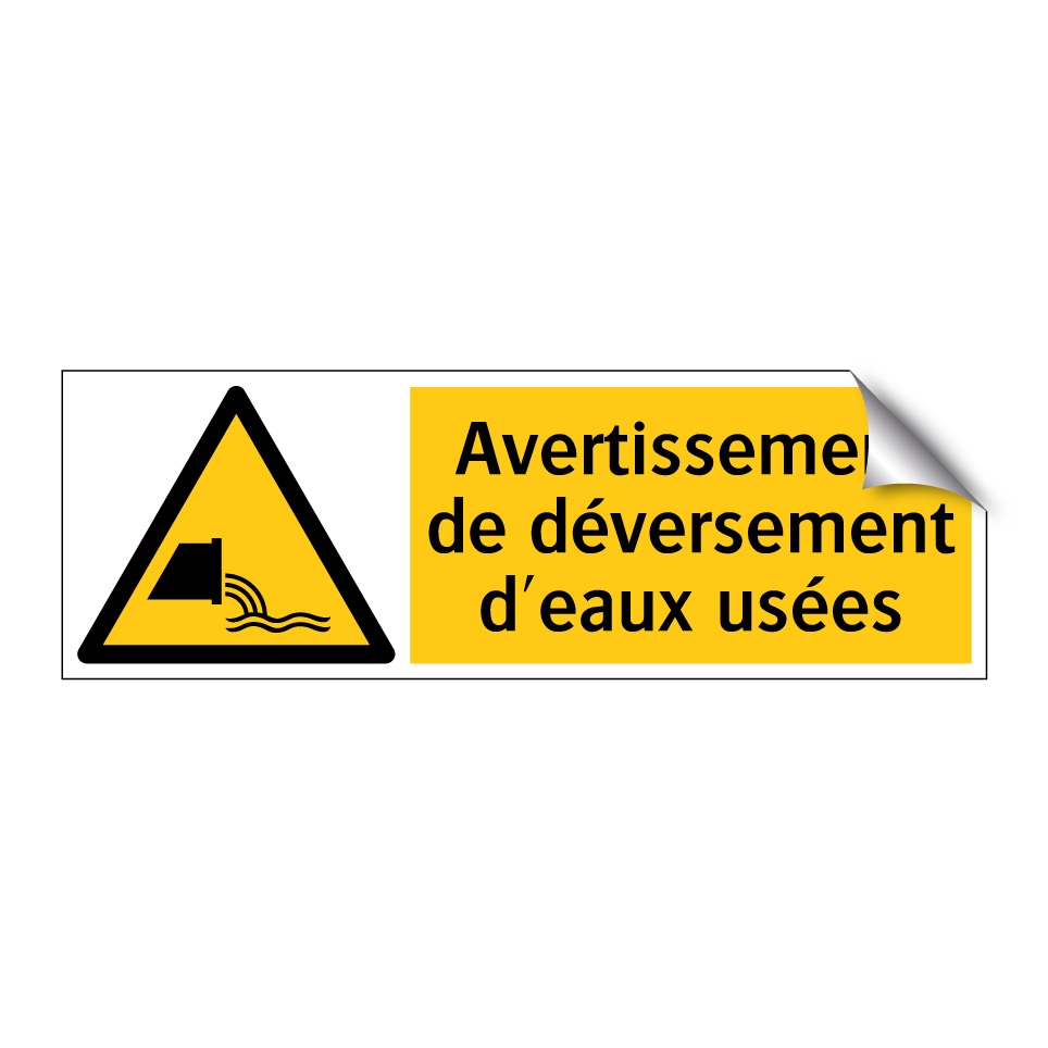 Avertissement de déversement d'eaux usées