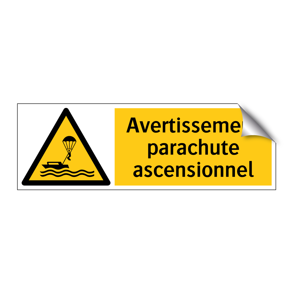 Avertissement parachute ascensionnel