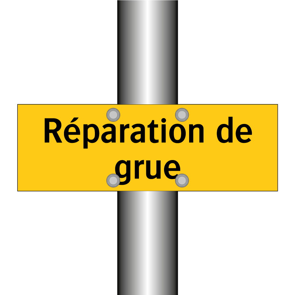 Réparation de grue