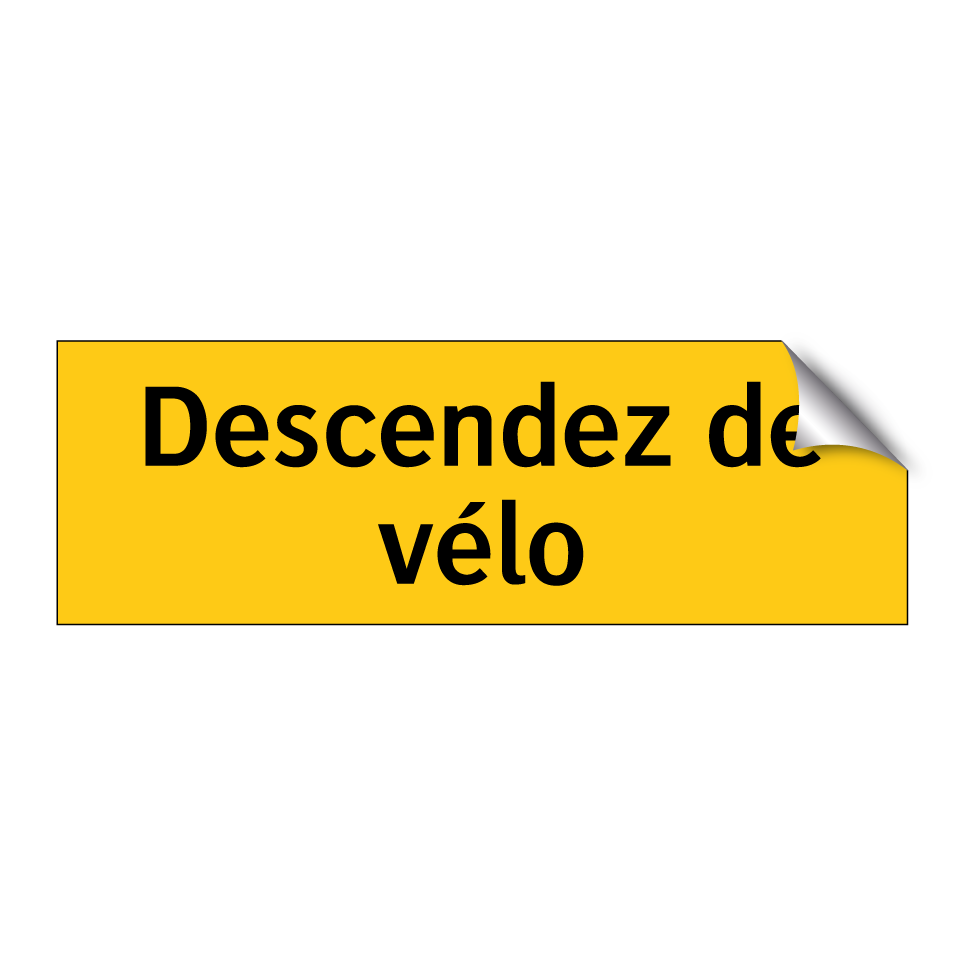 Descendez de vélo