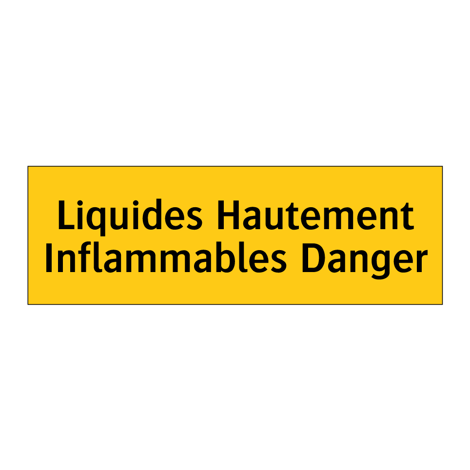 Liquides Hautement Inflammables Danger
