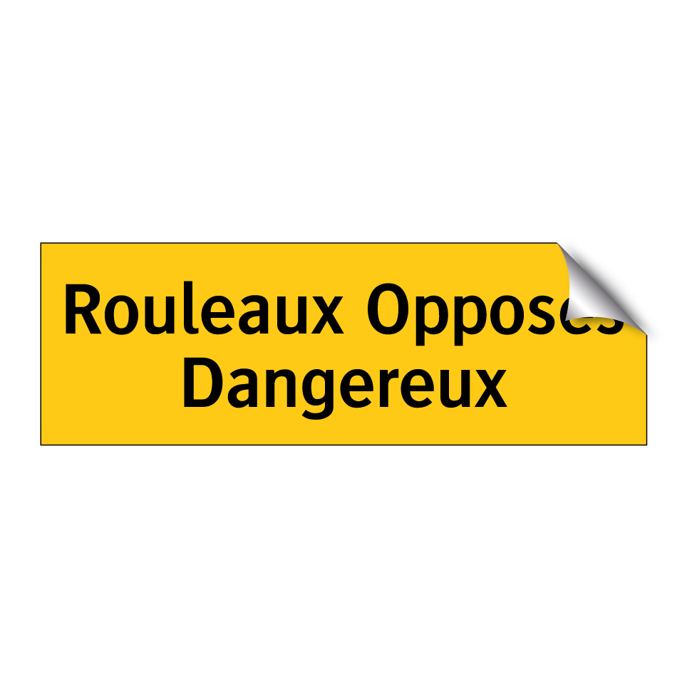 Rouleaux Opposés Dangereux