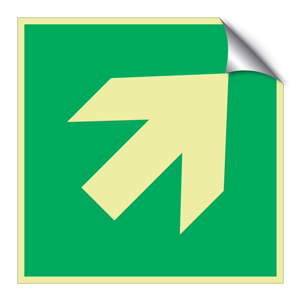 E006 Flèche de direction (angle de 45°)