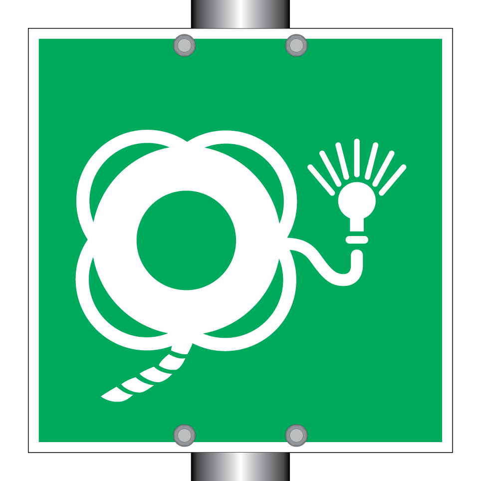 E043 Lifebuoy with line and light