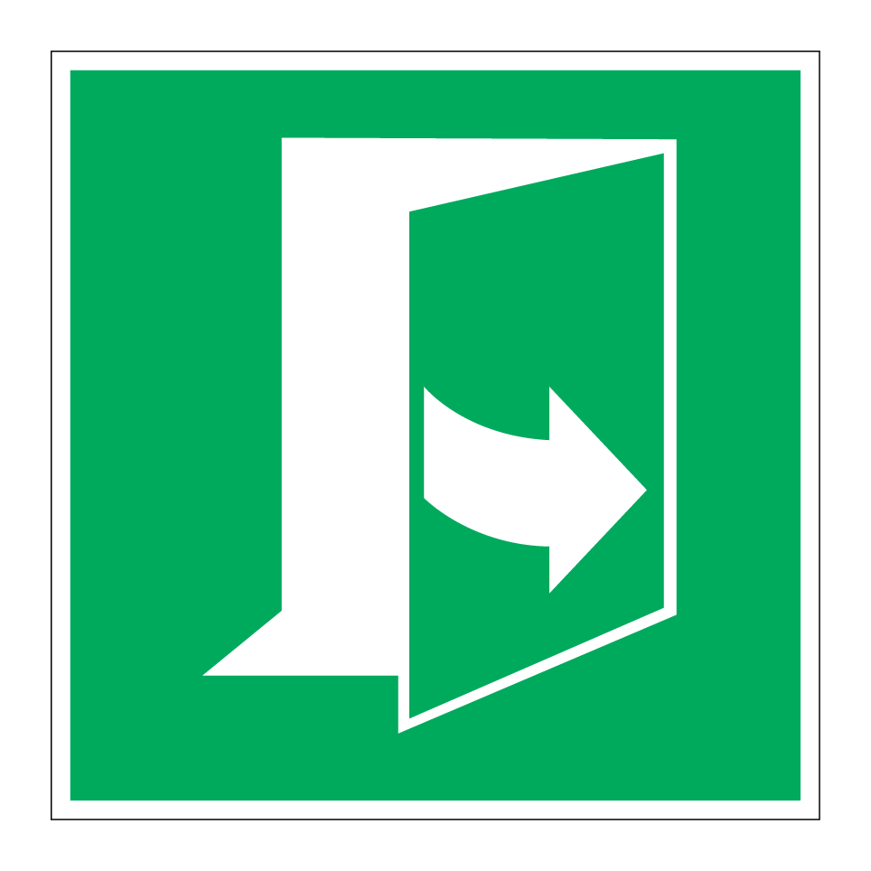 E057 Door opens by pulling on the left-hand side
