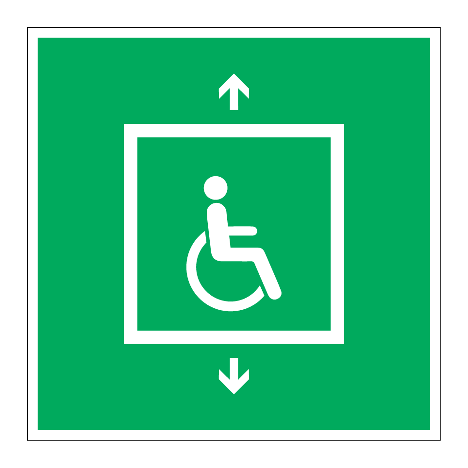 E070 Evacuation lift for people unable to use stairs
