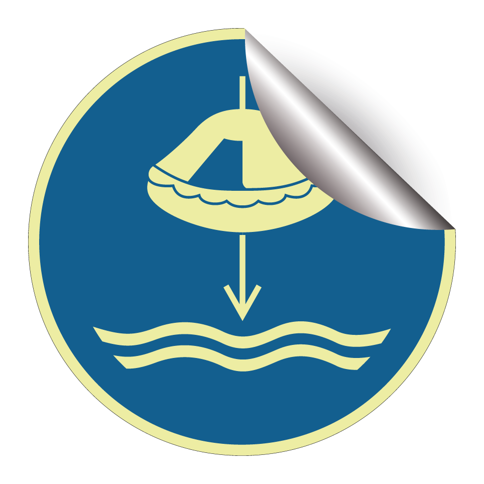 M040 Lower liferaft to the water in launch sequence