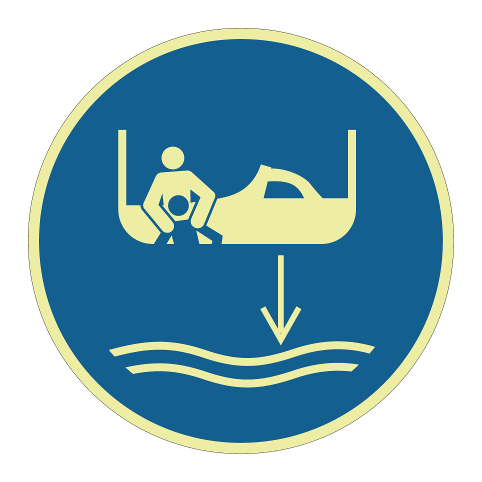 M041 Baje el bote de rescate al agua (Secuencia de lanzamiento de bote salvavidas)