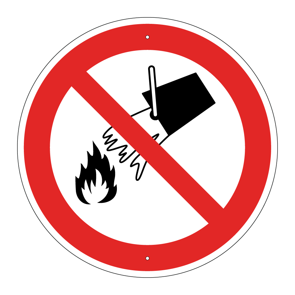 P011 Do not extinguish with water
