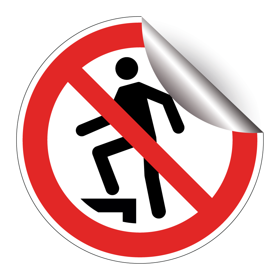 P019 No stepping on surface
