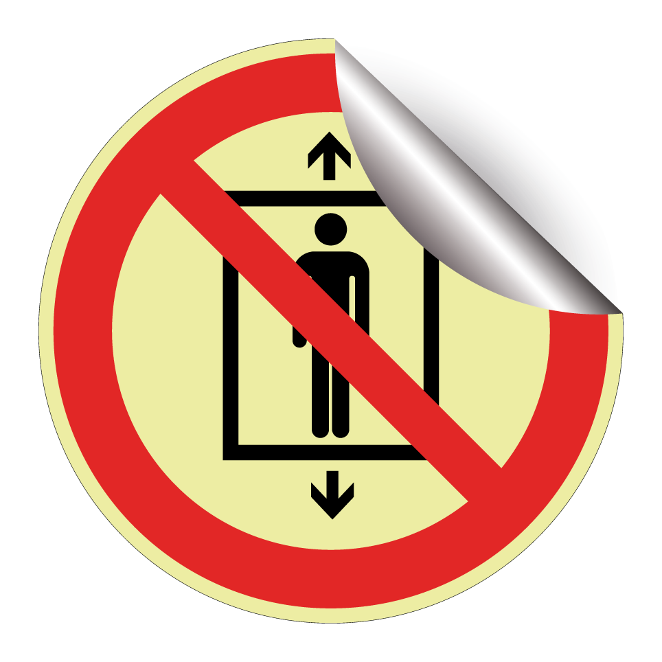 P027 No usar este elevador para personas