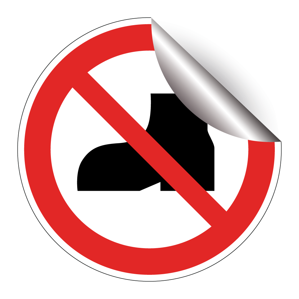 P060 No outdoor footwear