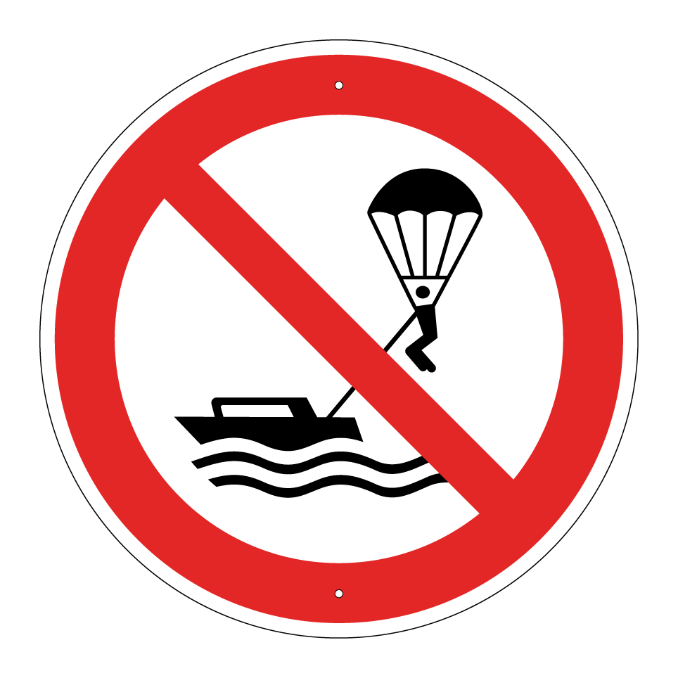 P066 No parasailing
