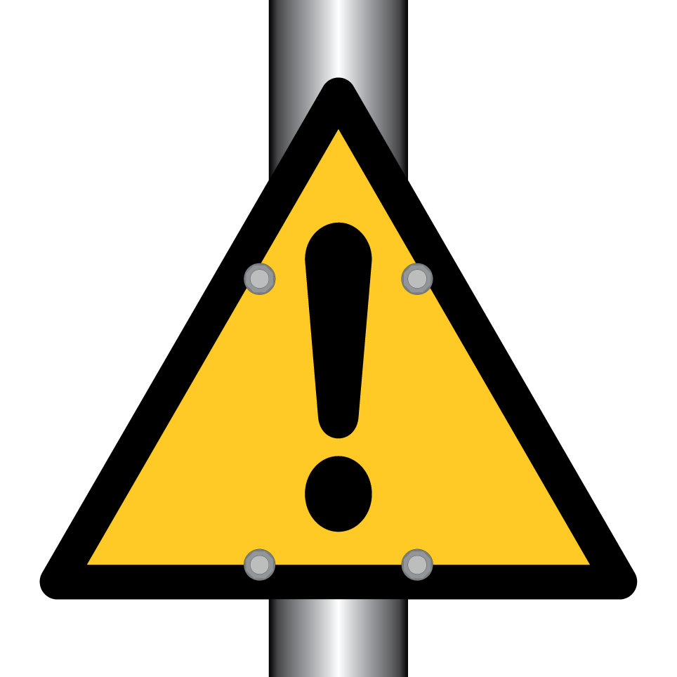 W001 General warning sign