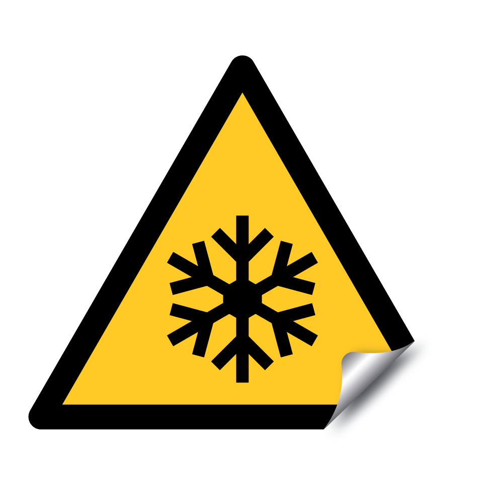 W010 Warning Low temperature/Freezing conditions
