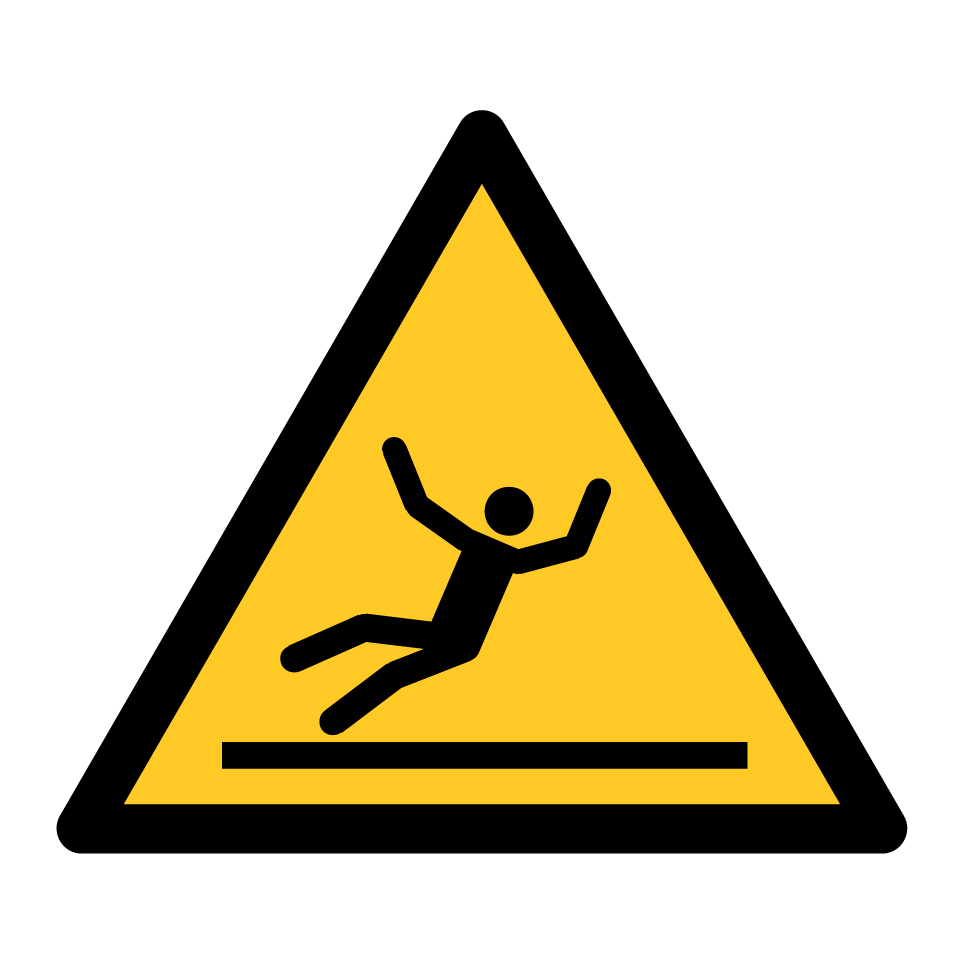 W011 Warning Slippery surface