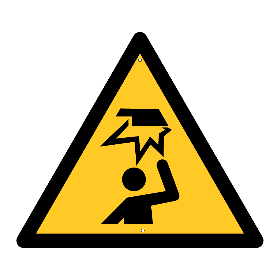 W020 Warning Overhead obstacle