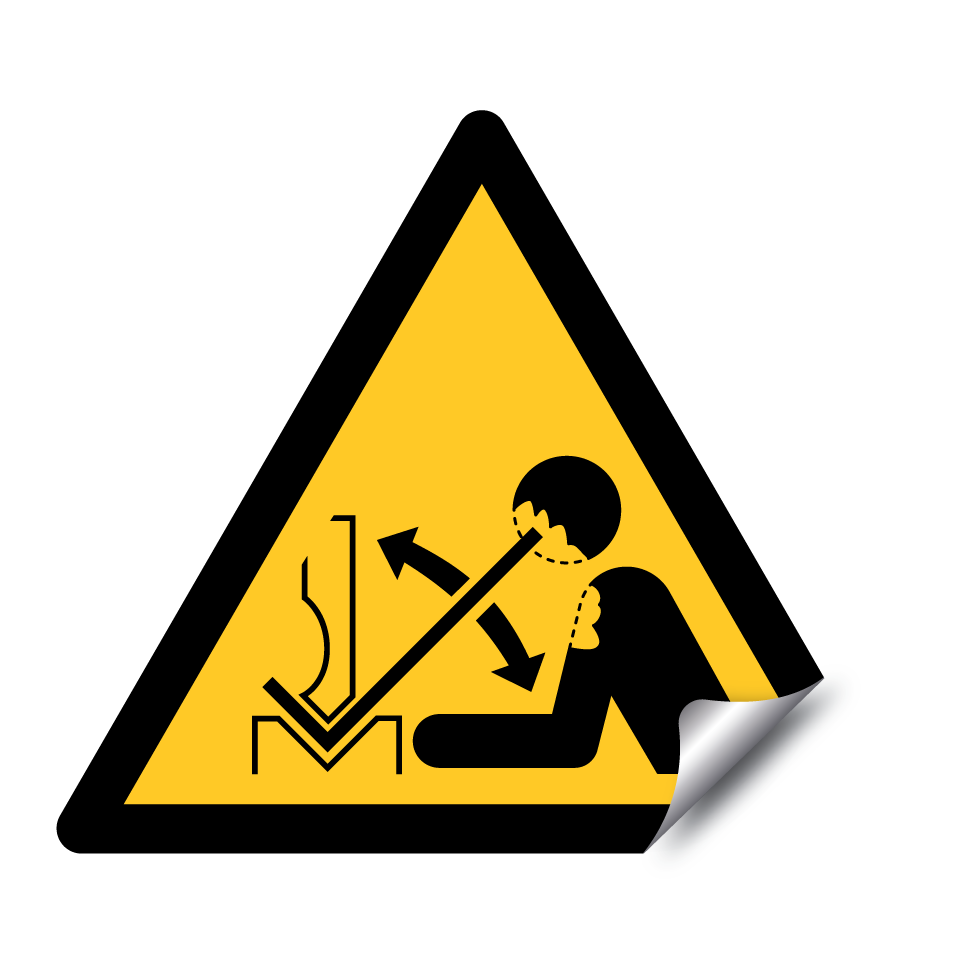 W032 Warning Rapid movement of workpiece in press brake
