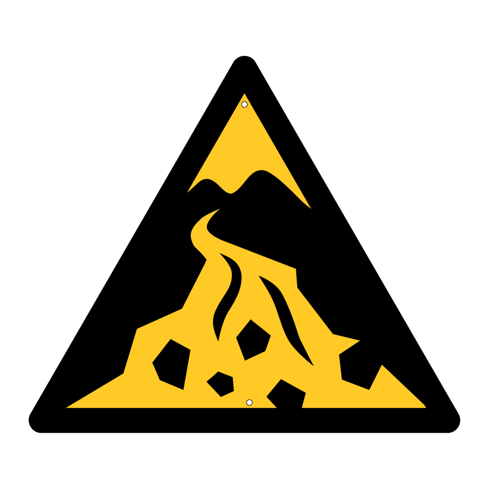 W076 Warning Debris flow zone
