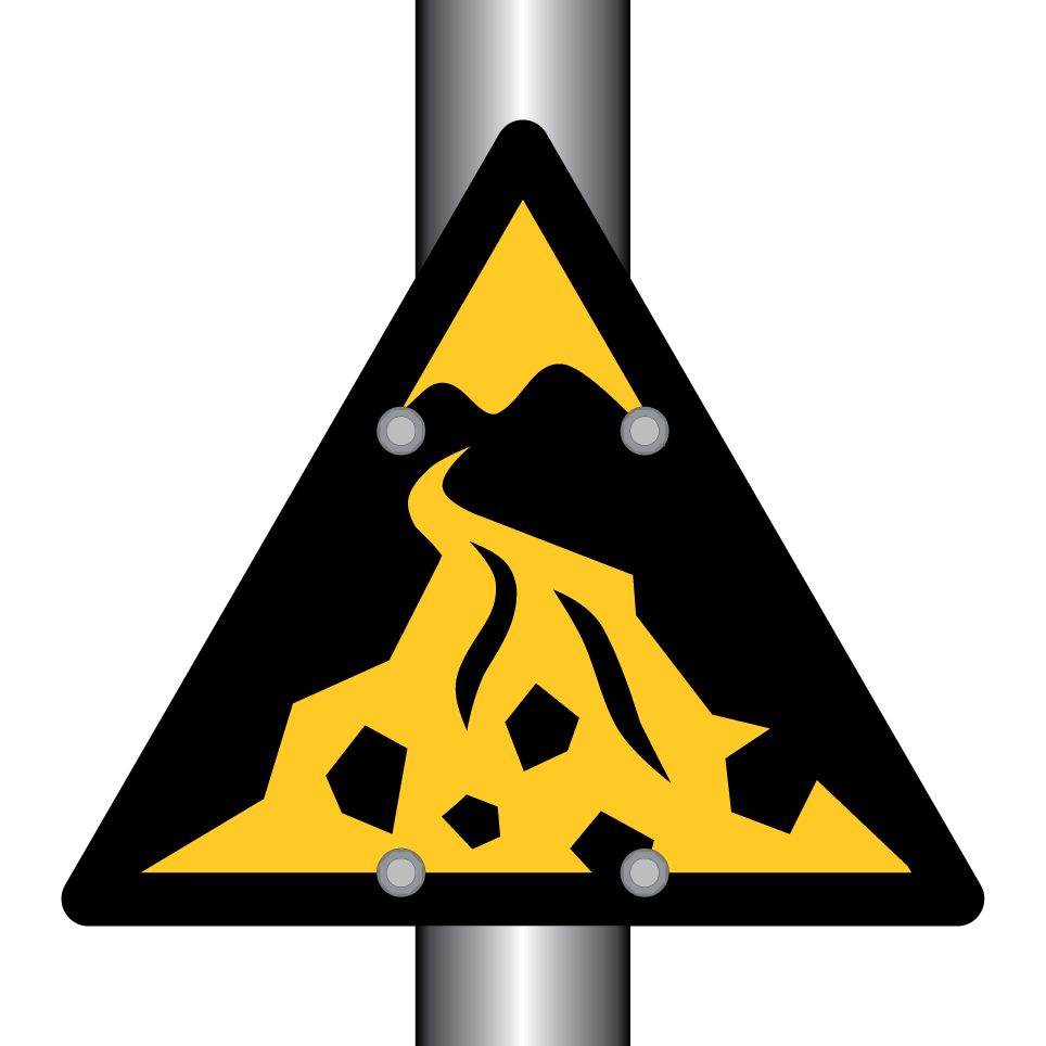 W076 Warning Debris flow zone