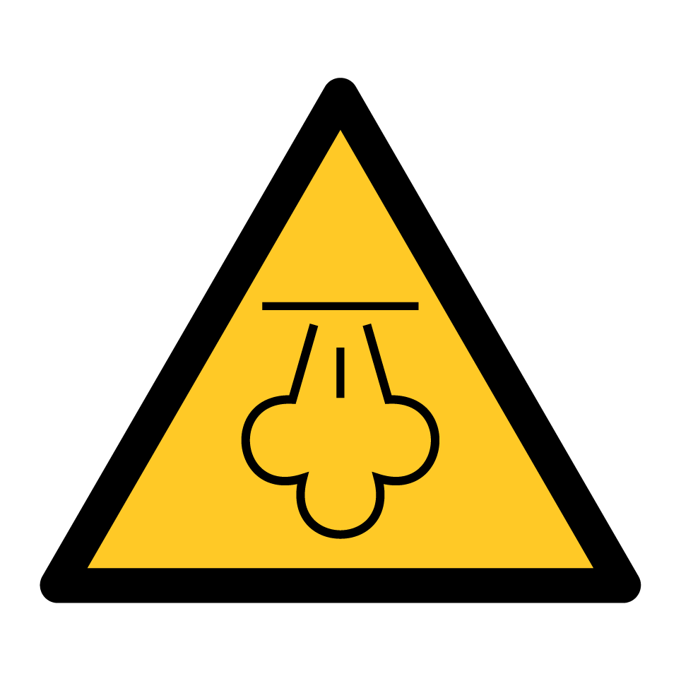 W080 Warning Hot steam