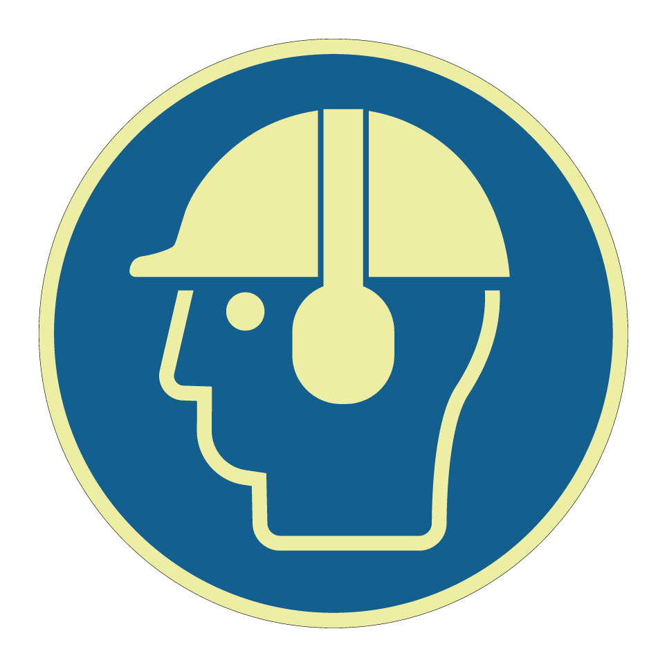 Usar casco con protección auditiva