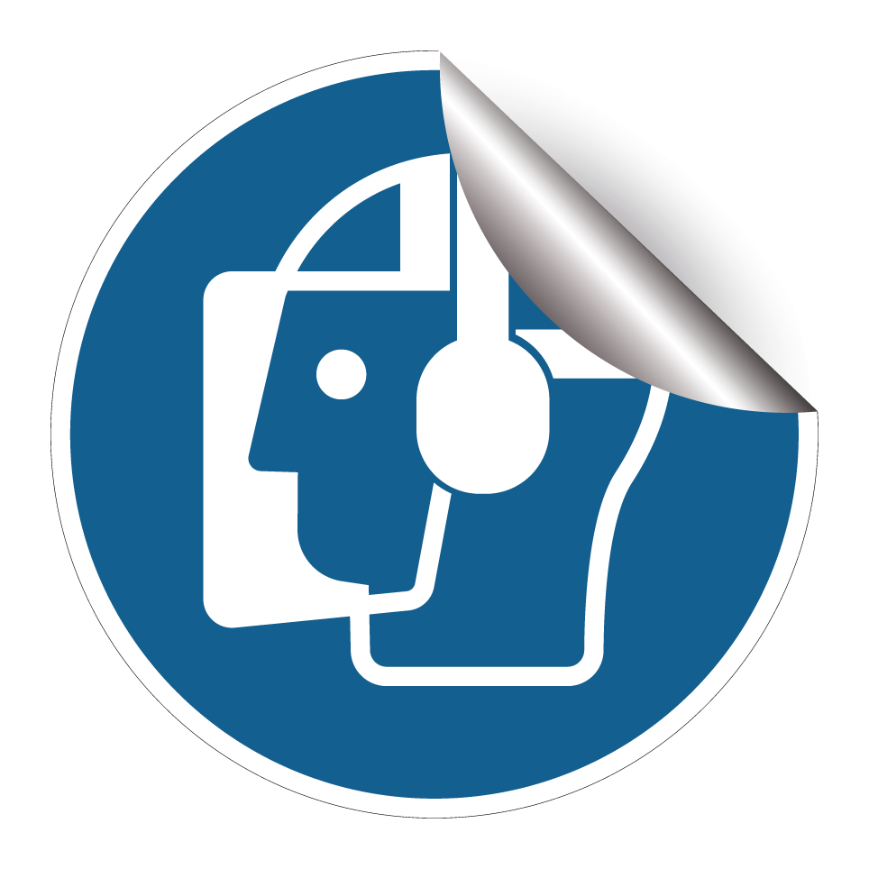 Wear face and hearing protection