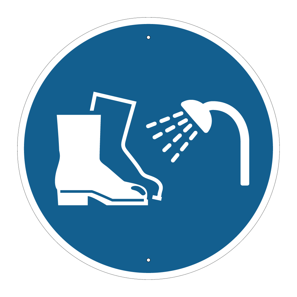 Clean boots before entry