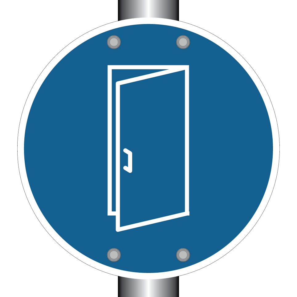 Door must remain open