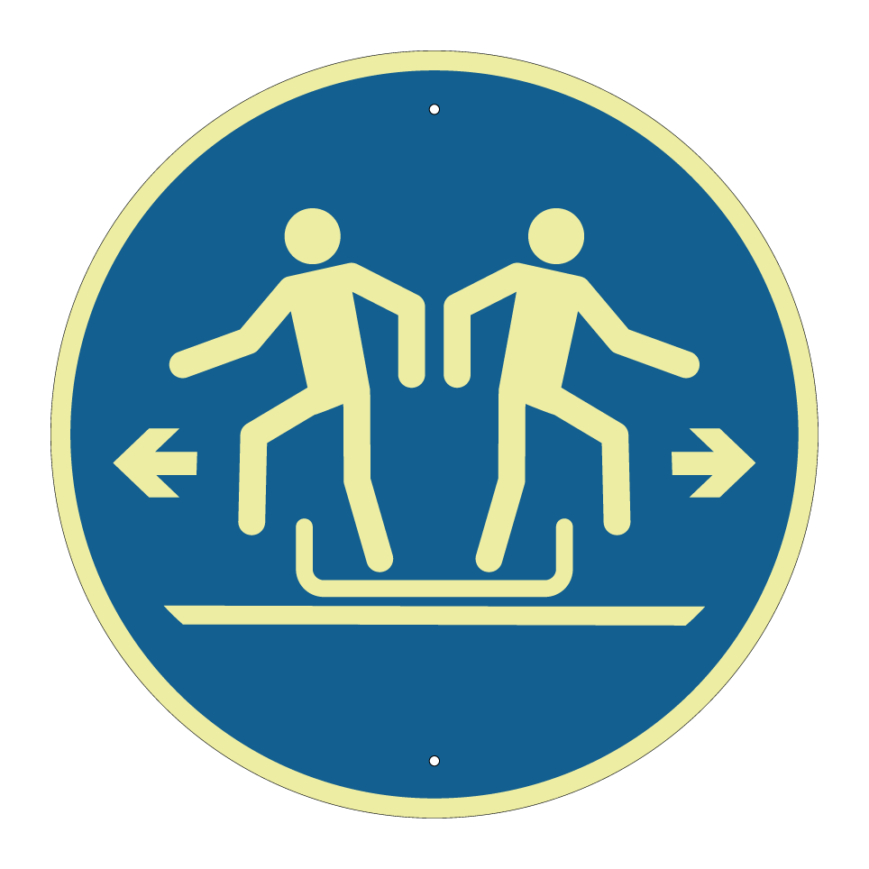Exit left or right