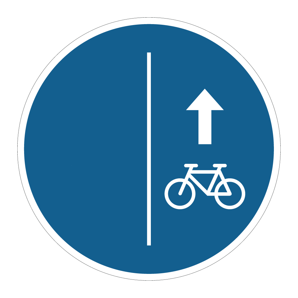 Cyclistes, restez à droite