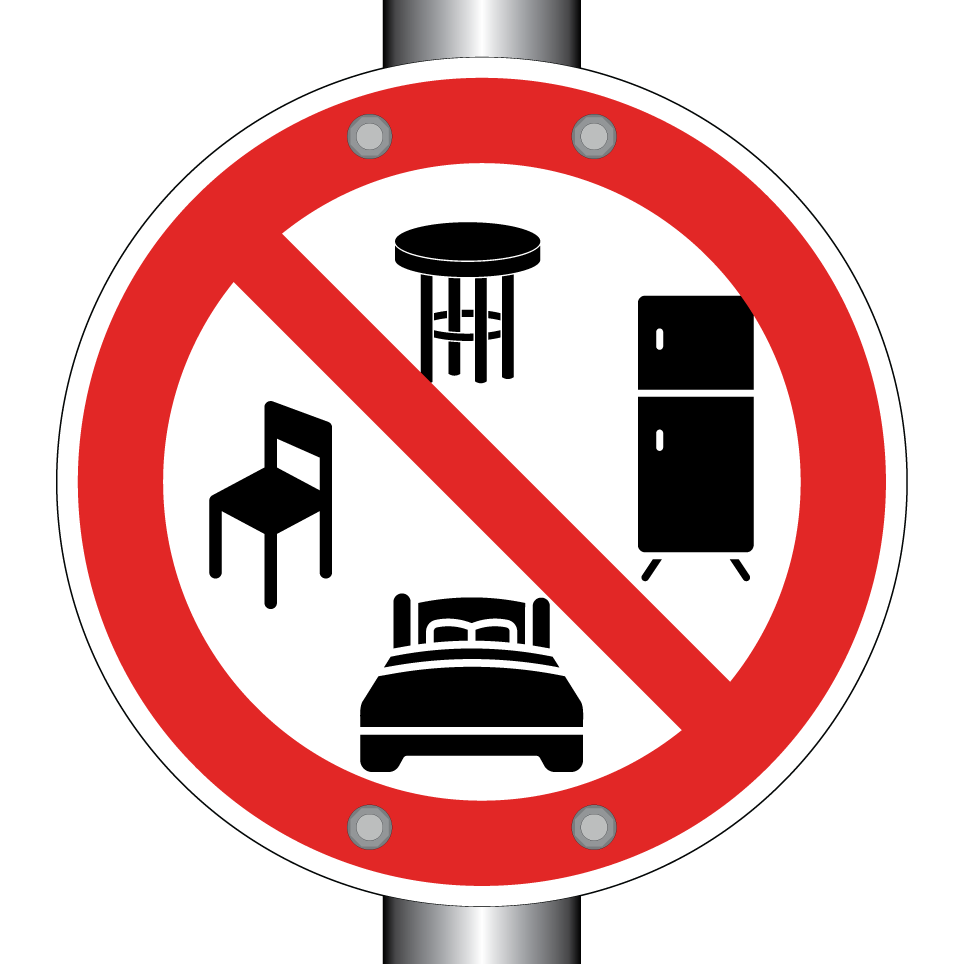 No tirar muebles
