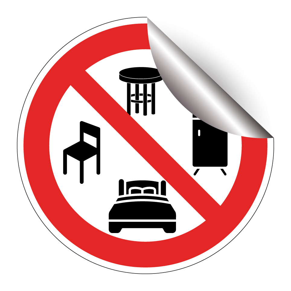 No tirar muebles