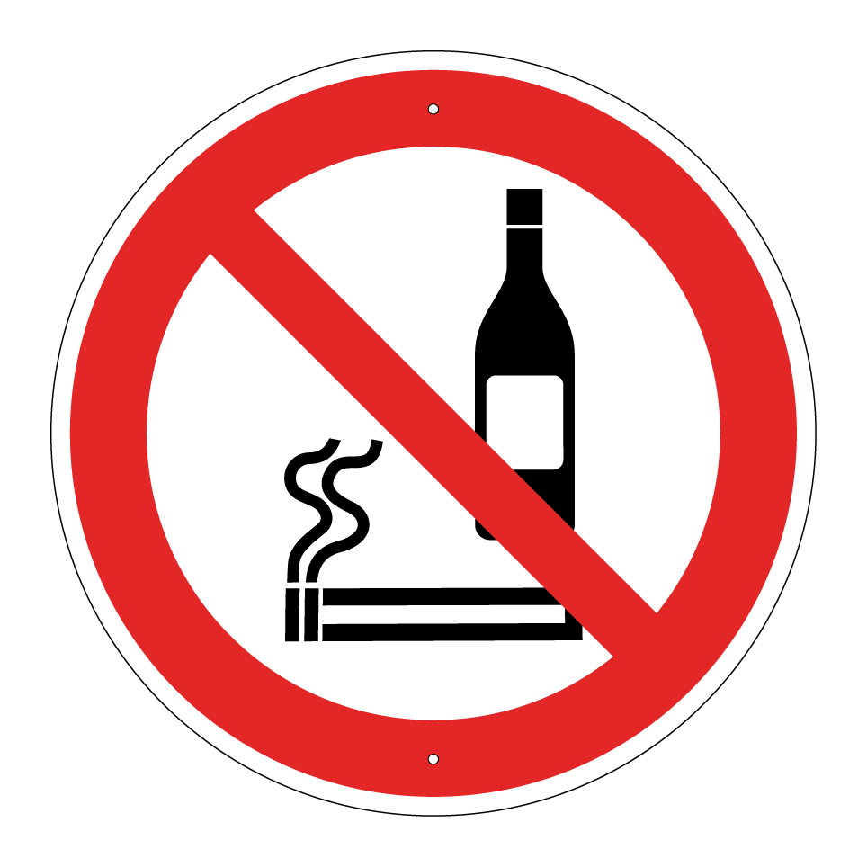 Interdiction de fumer ou de consommer de l’alcool