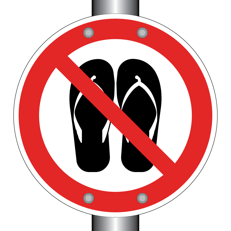 No chanclas