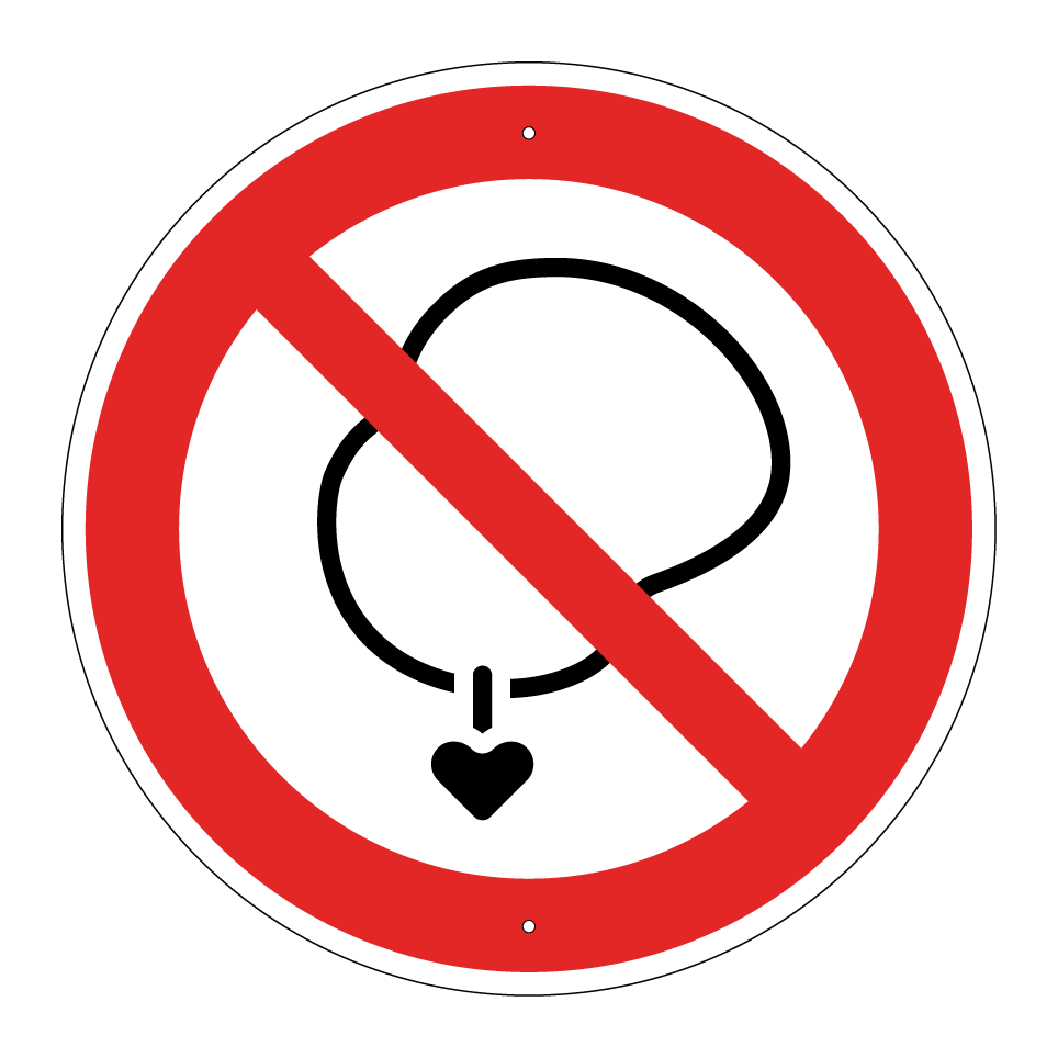 No necklaces