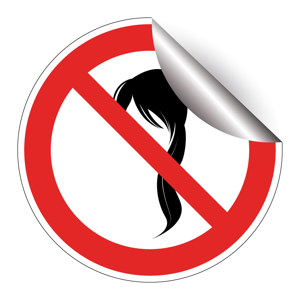Sin cabello suelto