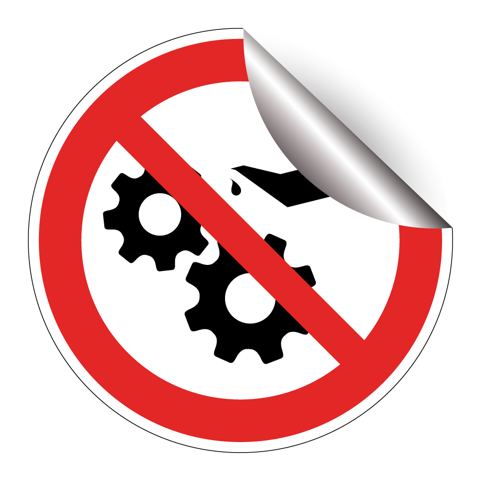 Pas de graissage de la machine