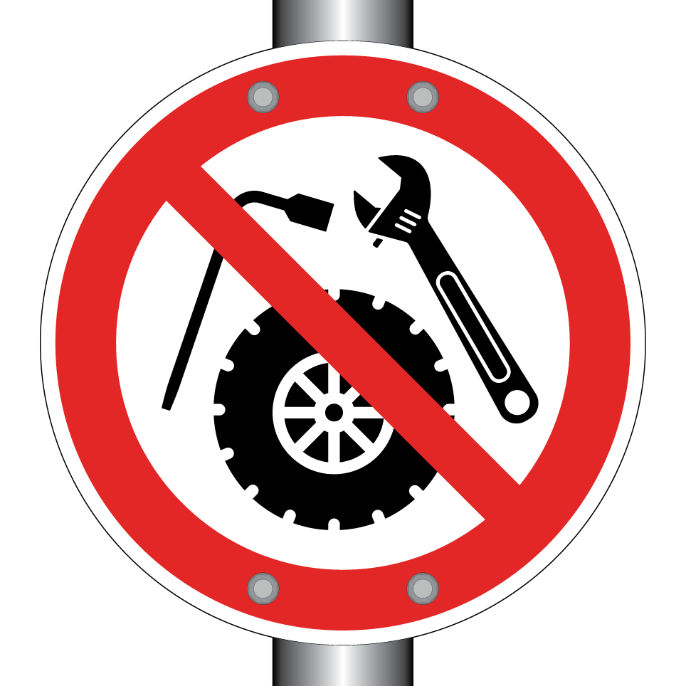 No tire repairs