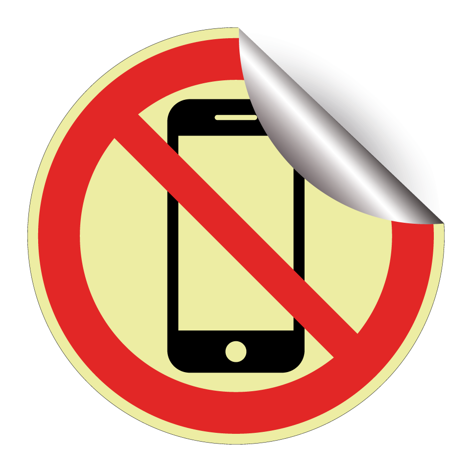 No mobile phones